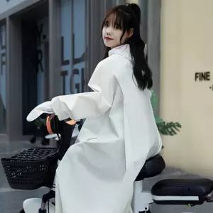 슬론 프리미엄 레인코트 오버핏 우비 SD-230609판초우의 남자 남성 아이보리 여자비옷 여성 패션