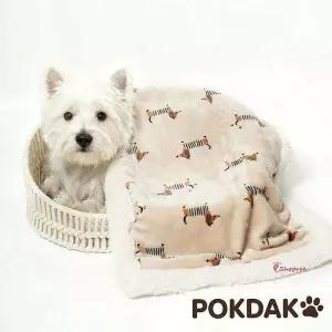 폭닥폭닥강아지 겨울 반려동물 극세사방석 이불 담요 싱글 브라운 고양이 화이트uvw925