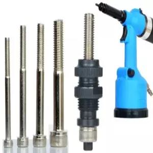 공압 리벳너트 세트 에어 리브너트 인서트너트 체결기 키트 삽입기 노즐 구성