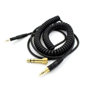 [미국배송] CHICHIYANG AUDIO CABLE FOR ATH-M40X & ATH-M50X HEAD-MOUNTED HEADPHONE COILED REPLACEMENT EXTENSION AUX CORD WIRE