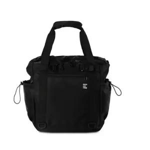 캐주얼 빅 토트백 데일리 스트링 수납 가방 블랙 (WFKDXX4)