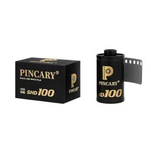 Z세대 캠퍼스 세트 u2014 Pincary 35mm 거리 사진 촬영용 흑백 필름, 필름 롤, 스캔 친화적인 흐름, 포제잉 래티튜드, 카메라 준비 완료, ISO 100 SHD100, DX 24x36mm, 36EXP