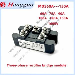 MDS60-16 3 상 정류기 모듈 AC/DC 60A 75A 100A 1600V 다이오드 브리지