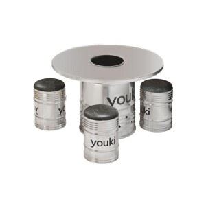 고깃집 깡통 테이블 포차 100 60cm 드럼통 숯불 깡통테이블 식당용 식당 원형