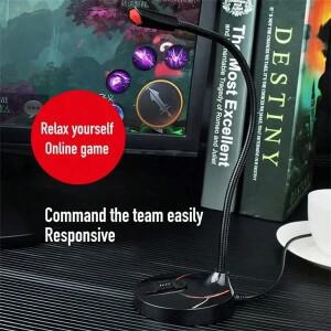 USB 전문 무지향성 정전식 마이크, 노래 녹음, 데스크탑 컴퓨터 게임 3.5mm