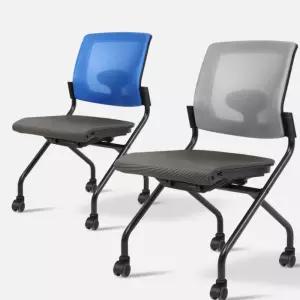 회의실 휴게실 팔걸이없는 이동식 폴딩체어 학원 상담실 사무실 세미나 간이