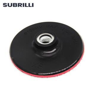 다이아몬드 연마 패드 연마재용 백커 M14 스레드 후크 및 루프 휠 거치대 플레이트 4 인치 1 개