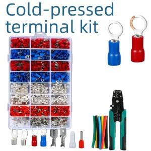 1000피스/430피스  RV  SV  OT  와이어 커넥터 키트 남성 여성 절연 단자 콜드 크림프 다양한 스페이드
