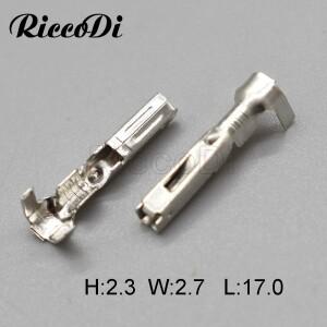 100 피스 AMP 282110-1 터미널 암 와이어 커넥터 플러그 소켓 퓨즈 박스 하네스 소프트 자켓