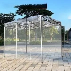 간이 투명 투 텐트 1.5x1.5 임시 실내용 이동식 접이식 천막 캐노피 소형 야외