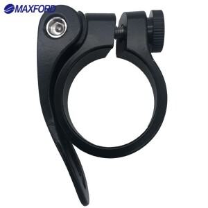 맥포드 호환 산악 MTB 도로 자전거 사이클링 레버 캠 시트 포트 클램프 퀵릴리즈 블랙 튜브 클립 부품 새들