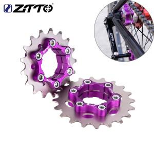 ZTTO MTB 싱글 스피드 카세트 코그 자전거 스프로킷 CNC 프리휠 텐셔너 1 기어 16T 20T K7