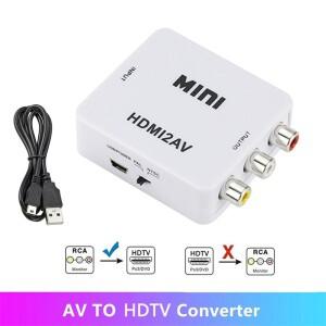 HDMI2AV HDMI 호환 AV RCA 어댑터 CVSB LR 비디오 컴포지트 스케일러 컨버터 HDTV 프로젝터용