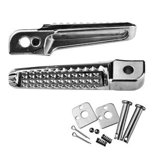 1쌍 바이크 오토바이 발 페그 발판 블랙 페달 알루미늄 스틸 대부분의 적합 내마모성