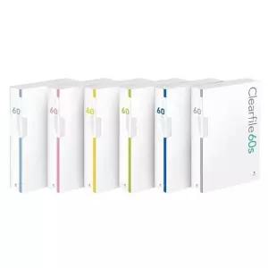 대용량 인덱스 클리어화일 60매 A4 노랑 F524A-74