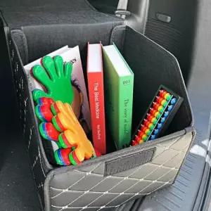 차량용 가죽커버 트렁크정리함 소형 신발 트렁크 차 WEE357E