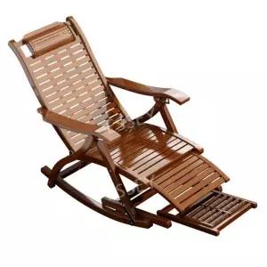 1인 침실 흔들 원목 어르신 리클라이너 흔들의자 발코니