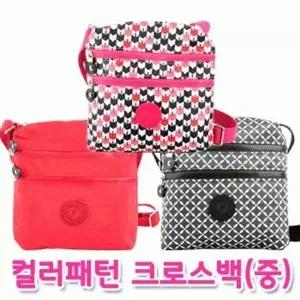파우치데이 땡처리 컬러 패턴 크로스백 가방 중 BG119