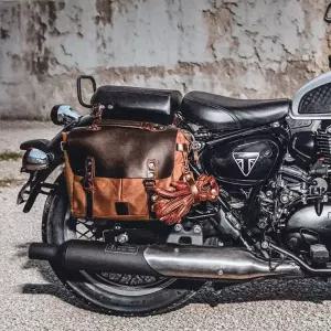 오토바이 사이드백 제품 빈티지 감성 스쿠터 리어백 레트로