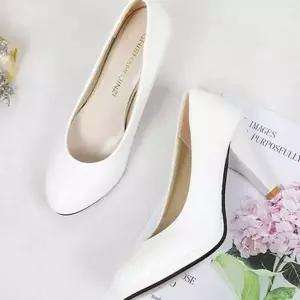 데일리 여자 펌프스 구두 정장구두 여자 결혼식 구두 오피스 흰색