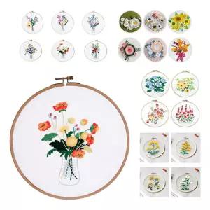 프랑스자수 꽃 패키지 모음 취미생활 수작업 세트 집콕 수틀