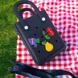 미니 남색 기념 선물 젤리 굿즈 네이비 크로스백 EVA 방수가방 롱타임헬씨 과일 비비드 어린이집