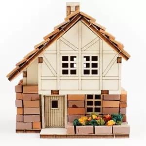 어린이 나무조립 쉬운조립키트 미니어처 주택만들기 모형 사고력 놀이교실