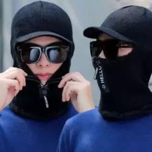 방풍 방한 SPORTY S 다용도모자 마스크 넥워머 BLACK WEE67B0