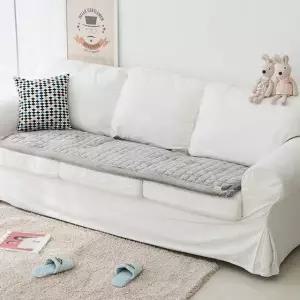 [콩심팥심]아잠 밍크 5밀리 겨울 소파패드 2인용 65x145cm 방석 소파패드