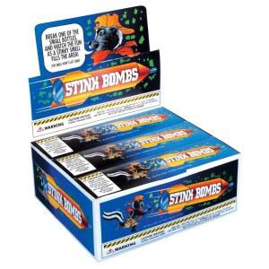 조커 스컹크 냄새 나는 장난 깨기 병 2인치 악취 폭탄, 투명, 3팩