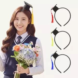 촬영용 귀여운 학사모 미니학사모 졸업머리띠 졸업사진 선물 기념 소품 이벤트 꾸미기 장식