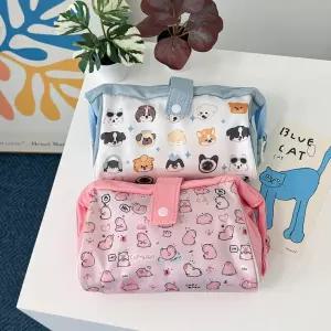 꾸미프렌즈파우치 화장품 캐릭터필통 여행용 펜케이스 남성 결합 여행보조