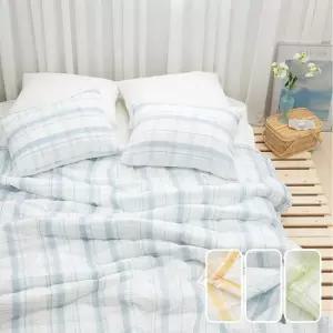 케렌시아 샤브레 시어서커 여름이불패드세트 퀸