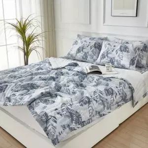 여름침구세트 시원한소재 에스닉리프패턴 이불패드세트  SS 네이비  부드러운침구세트