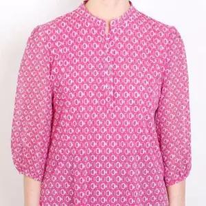 여자 반하이넥 차이나카라 벌룬 소매 여름 블라우스 WF215F9