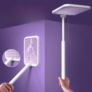 전기 모기채 파리 접이식 퇴치기 해충 휴대용