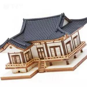 전통한옥 목재조립 군자정 미니어처 건축모형 디오라마