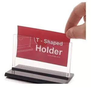 메모 네임텍 명함 스탠드 아크릴 꽂이 홀더 3P 투명 (KYR-WCFC5A8)