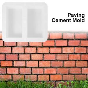 DIY 포장용 시멘트 몰드 20x10cm 플라스틱 벽돌 재사용 가능 수동 잔디밭 파티오용