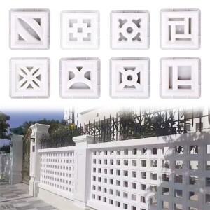 플라스틱 중공 벽돌 몰드 20*20*6cm 정사각형 3D 조각 미끄럼 방지 시멘트 앤티크 정원