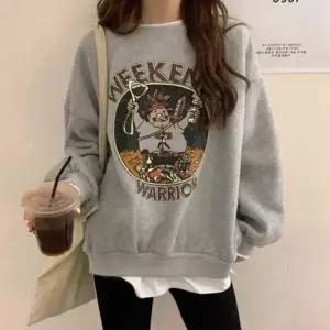 그래픽 기모 박시핏 스셔츠 박시핏스셔츠 레이스블라우스 브랜드