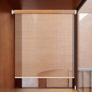 대나무 블라인드 시원한 커튼 문의 카페 파티션 무타공A유형 사무실