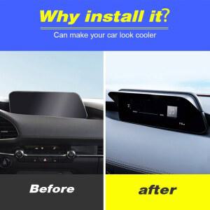 차량용 네비게이션 햇빛가리개 자동차 차양막 GPS 바이저 부품 화면 마즈다 튜닝 후드 커버 보호 CX30 썬 30 CX