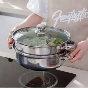 스테인리스 찜기 전골용 냄비 2단 찜솥 찜통 찜냄비 답례품 판촉용 냄비