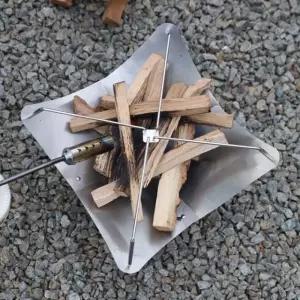 아베나키 캠핑 초경량 불멍 화로대 버터플라이 BBQ그릴 조립식