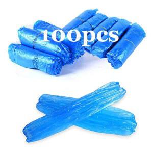 Yzurbu 일회용 암 슬리브, 커프에 고무줄이 있는 플라스틱 방수 오버슬리브 보호 커버