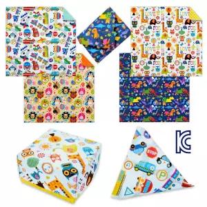 키즈 양면 색종이 100매입 2525cm KC인증