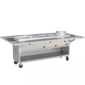 야시장 오뎅바 영업 포장마차 테이블 업소 분식 가스 1.8m 2냄비