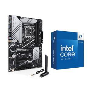 INDARL by Micro Center CPU 마더보드 인텔 i7-14700K 14세대 20코어 LGA 1700 데스크톱 프로세서 및 ASUS Z790 게이밍 WIFI7 ATX
