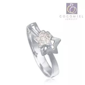 트윈 스타 R-51 커플 우정 실버링 은반지 패션 반지 W177325